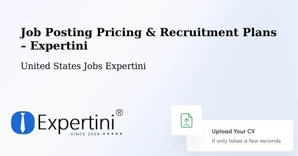 Job Posting Pricing & Recruitment Plans – Seffner - Seffner, United States Jobs Expertini